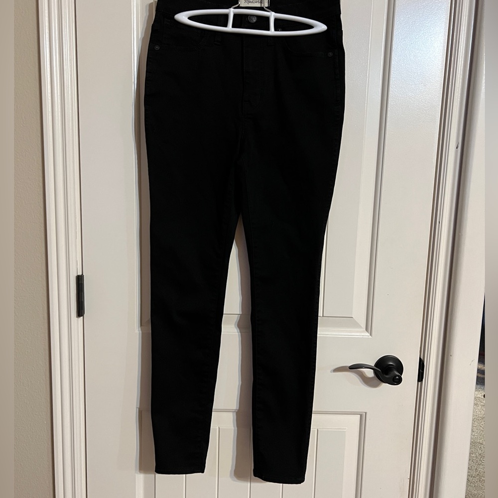Madewell 10-Inch High-Rise Black Skinny Jeans Size 27